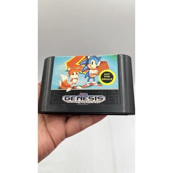 Sonic the Hedgehog 2 (SEGA Genesis 1992) Cartridge Only - Not For Resale Version - Picture 2 of 7